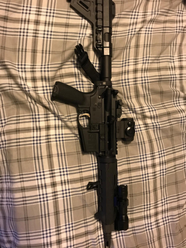 UTG M-LOK Ultra Slim Handstop - Black - Customer Photo From Will Pryce