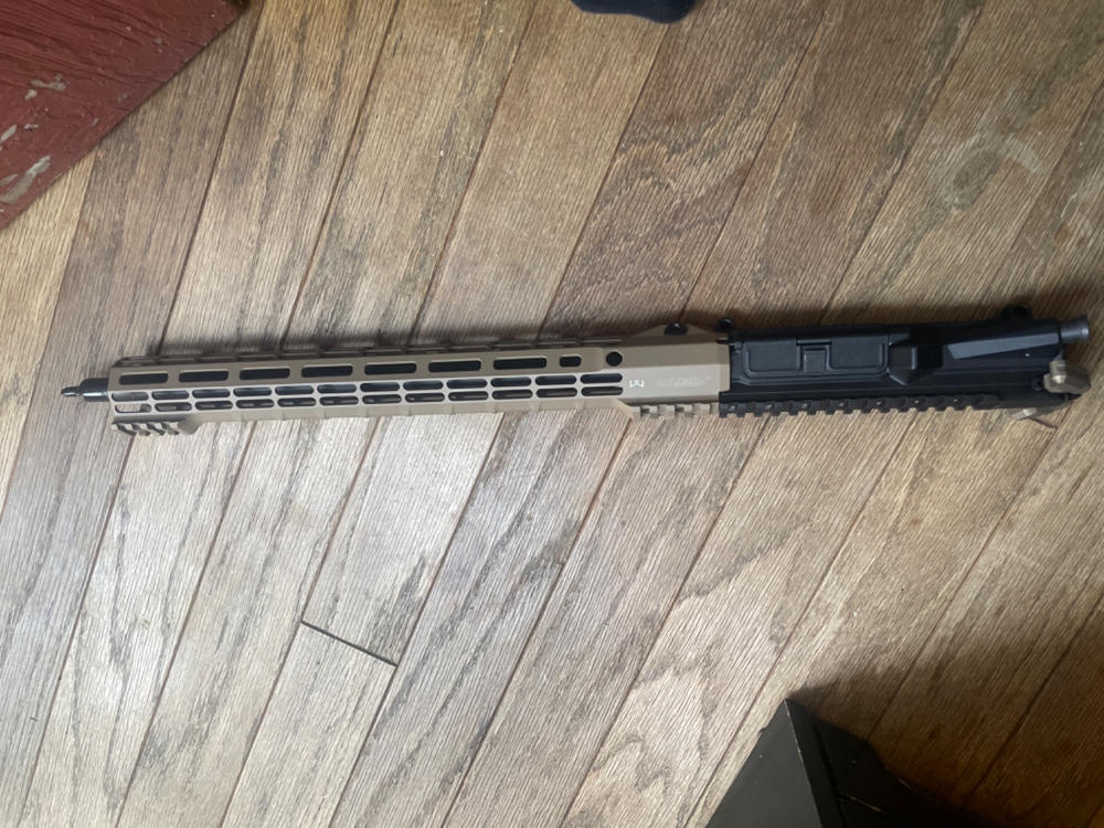 Aero Precision ATLAS S-ONE Free Float M-LOK Handguard - FDE, 15" - Customer Photo From JEFFREY WELLMAN