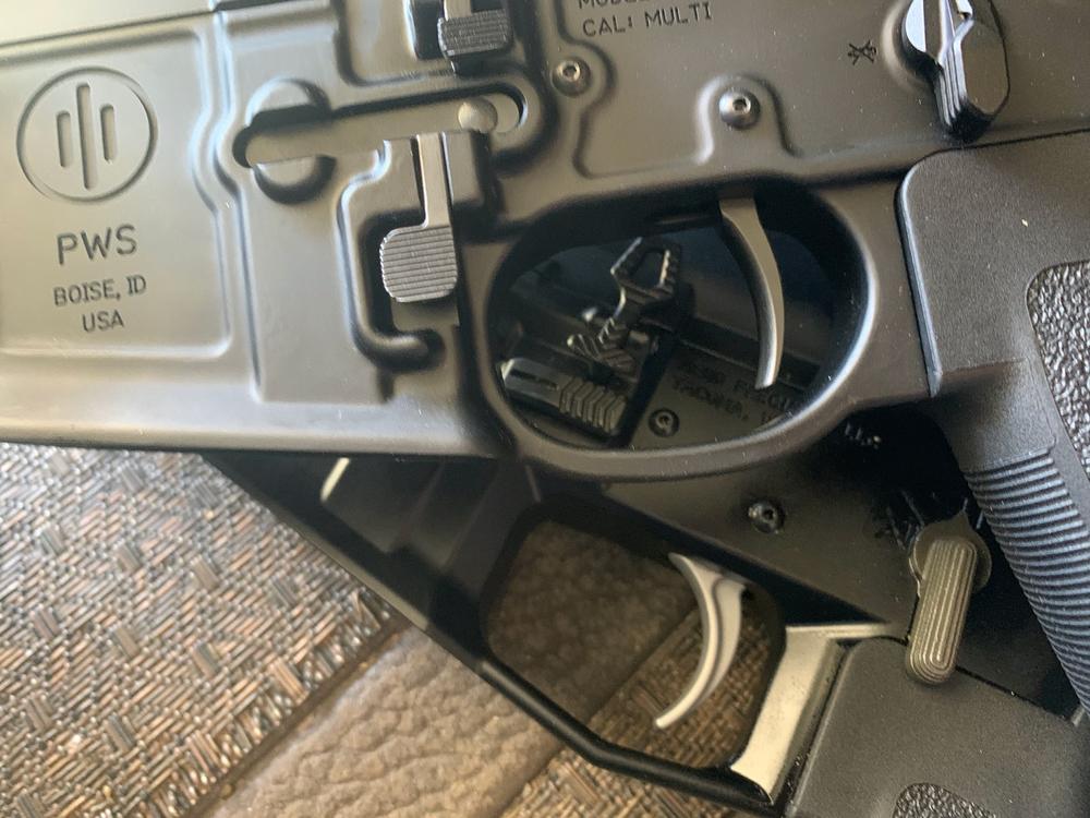 Velocity Drop-in Trigger for AR-15 - Curved - 4lb - Customer Photo From John Jackson