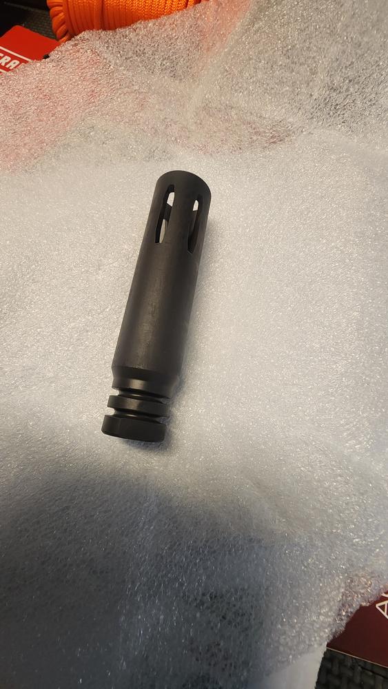 KAK Retro AR15 Extended Flash Hider 1/2-28 - 4" - Customer Photo From Andrew L