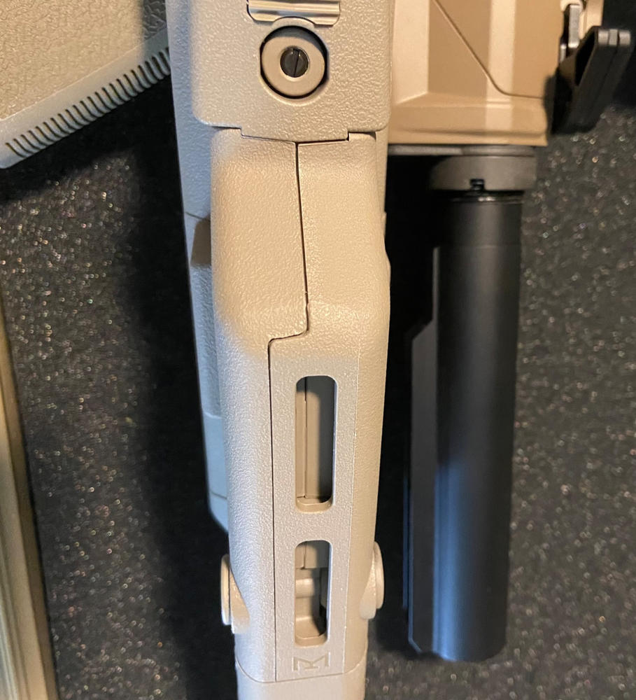 B5 Systems AR-15 Collapsible Precision Stock - Short, FDE - Customer Photo From Wilfred Ainsworth