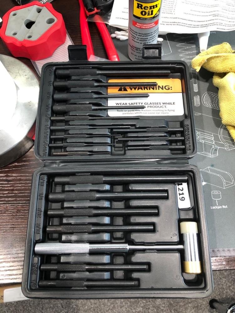 Wheeler Master Roll Pin Punch Set - Customer Photo From Jacob Smith