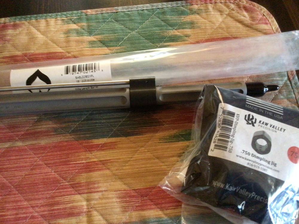 Kaw Valley Precision .750 AR-15 Gas Block Dimpling Jig - Customer Photo From Arthur V….