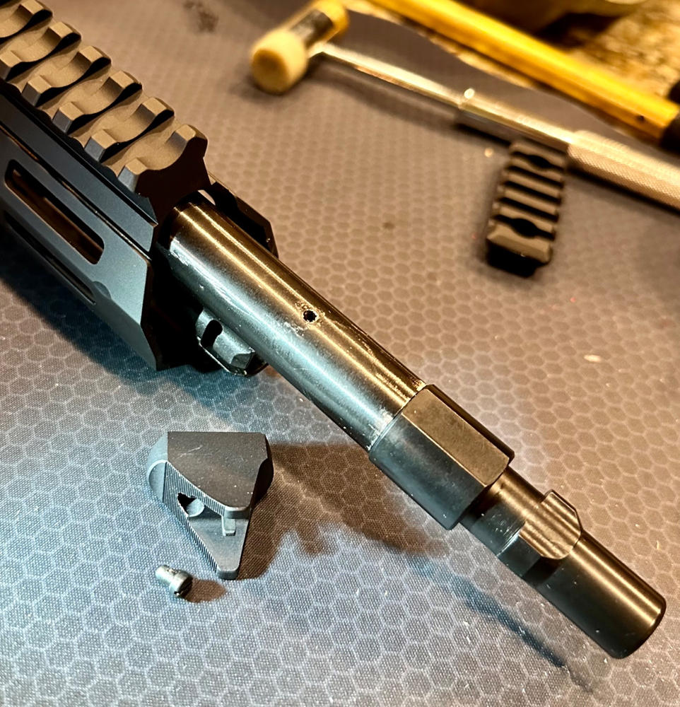 Kaw Valley Precision 3 Lug Barrel Adapter - 5/8x24 - Customer Photo From jesse mcconnell