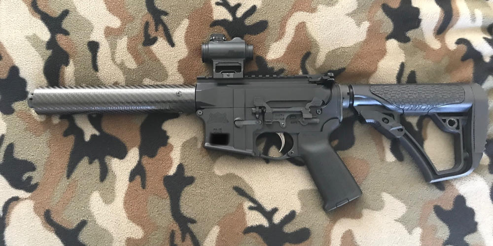 Kaw Valley Precision Slim PCC Carbon Fiber Handguard - 8.625" - Customer Photo From Eric Allen