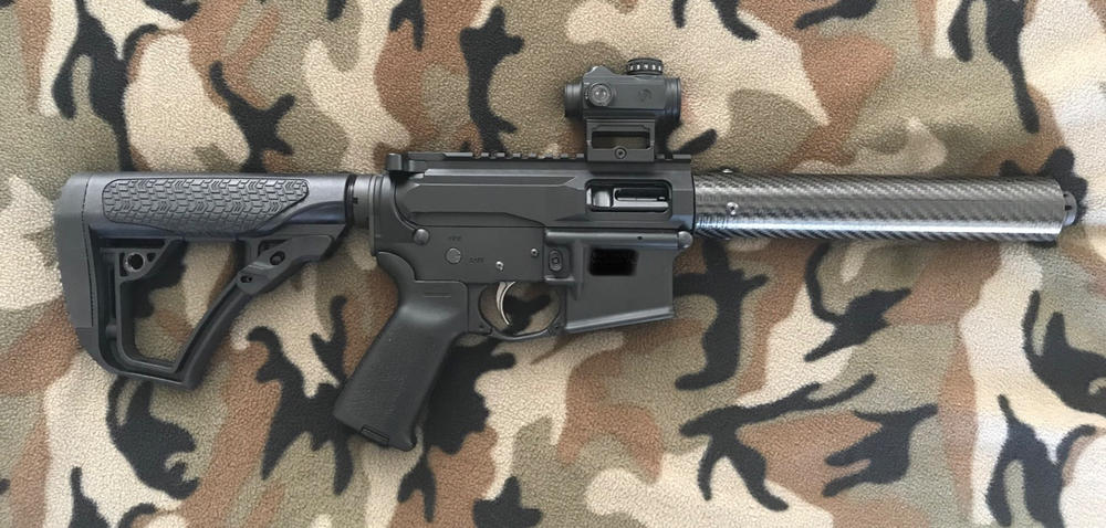 Kaw Valley Precision Slim PCC Carbon Fiber Handguard - 8.625" - Customer Photo From Eric Allen