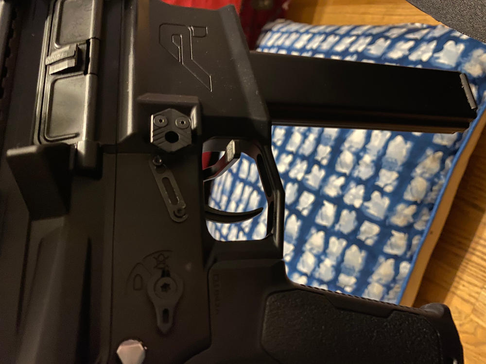 UTG Ambidextrous Extended Magazine Release - Black - Customer Photo From Ryan Capul