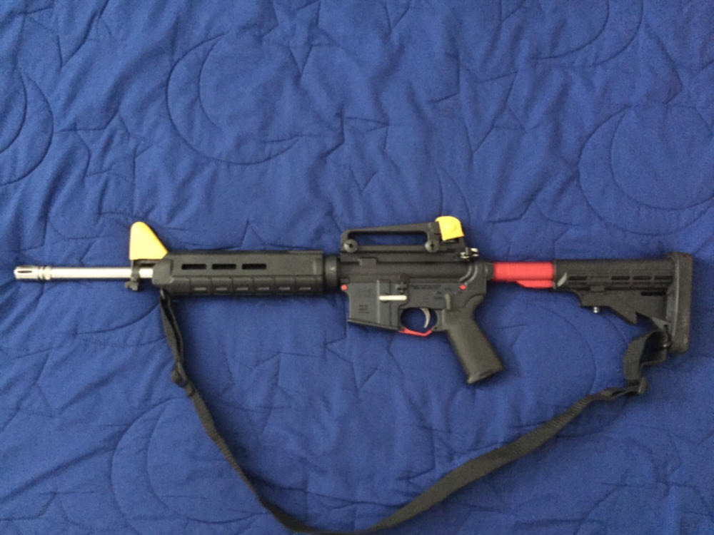 UTG AR-15 Oversized Trigger Guard - Red - Customer Photo From Don Rigdon