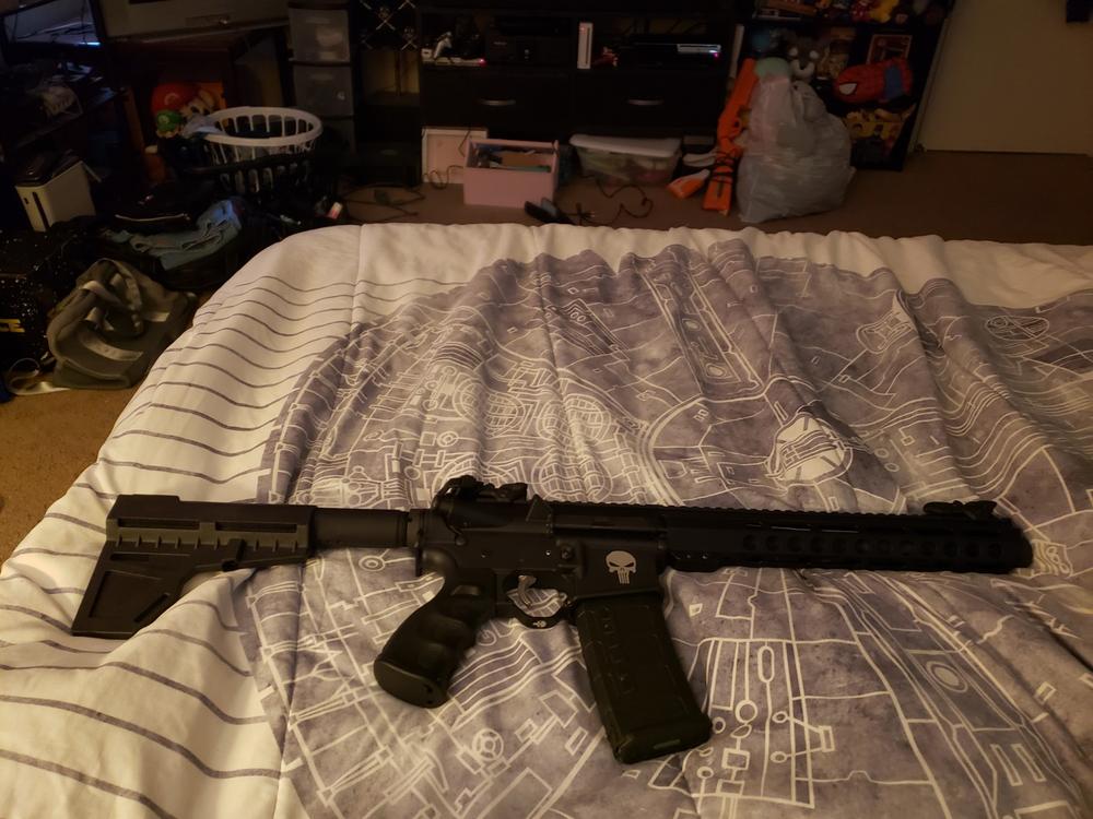 UTG AR15 .750 Micro Gas Block - Customer Photo From Larry Parsons