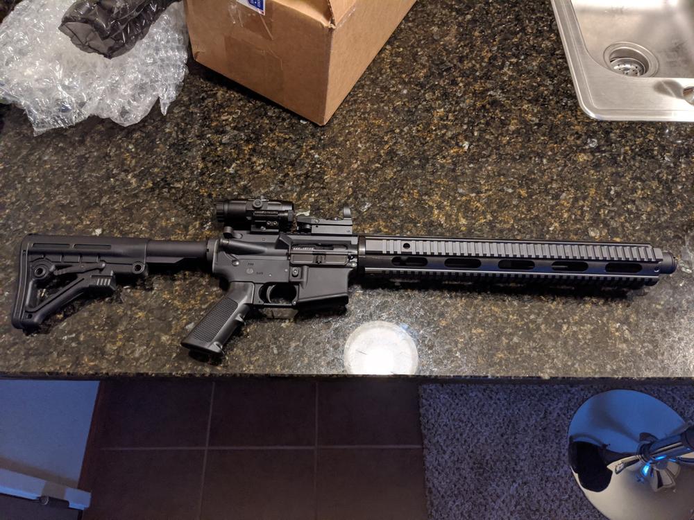 NBS 16" 6.8 SPC II Carbine Quad Rail Upper Assembly - Customer Photo From jaysil Prasad