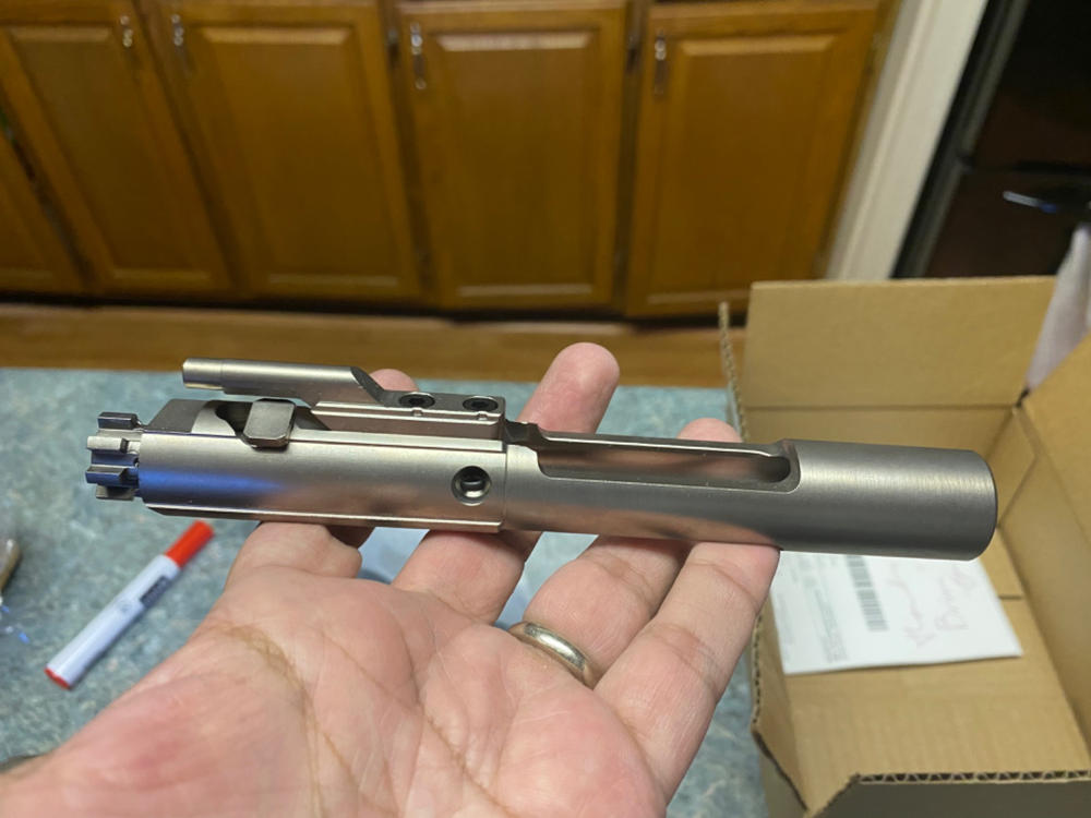 NBS .223/5.56/300 BLK Complete Bolt Carrier Group - Nickel Boron - w/o Logo - Customer Photo From Brian Pena