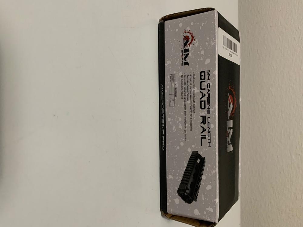 Aim Sports 6.5" M4 Carbine Quad Rail - Black - Customer Photo From Kevin Burt