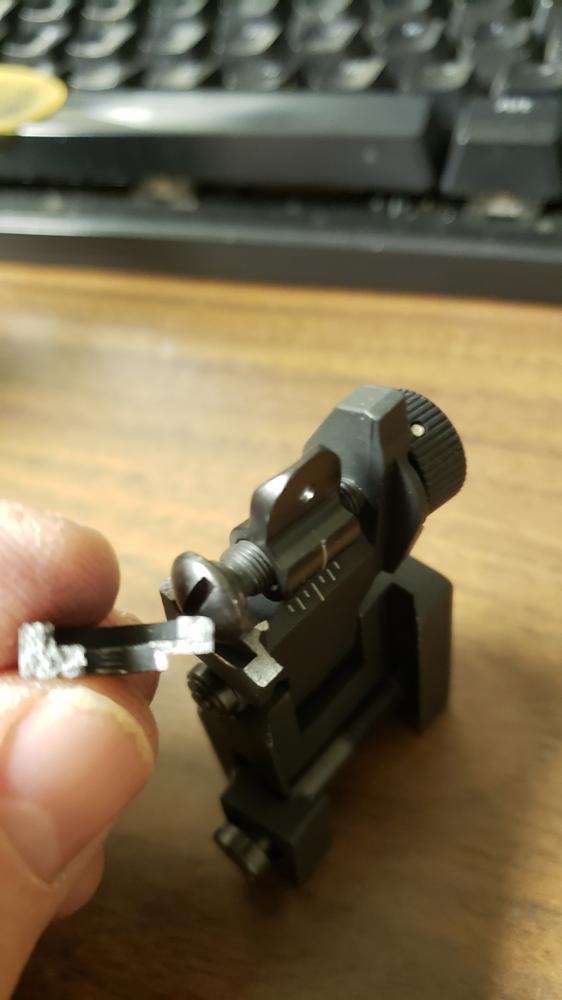 Aim Sports Rear Flip Up Sight - Customer Photo From Ryan H