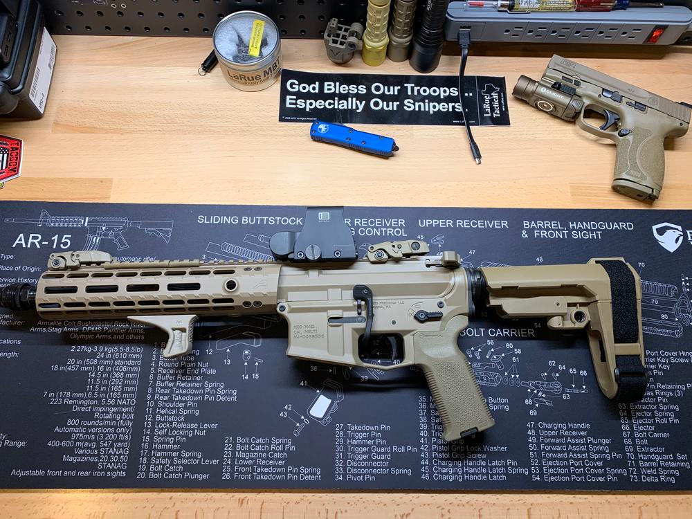 Aero Precision M4E1 Threaded Stripped Upper Receiver - FDE Cerakote - Customer Photo From L