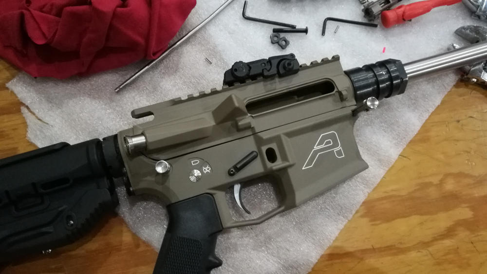 Aero Precision M4E1 Threaded Stripped Upper Receiver - FDE Cerakote - Customer Photo From xuxian ruan