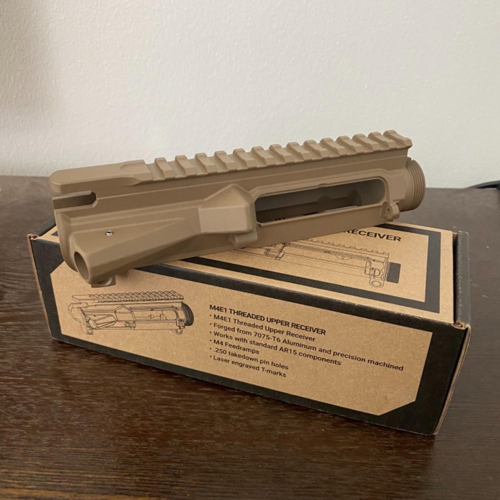 Aero Precision M4E1 Threaded Stripped Upper Receiver - FDE - Customer Photo From Stefan Robichaux