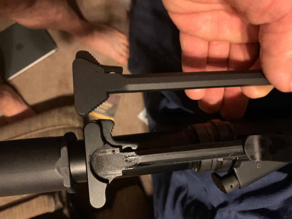 Retro 601 Triangle Charging Handle - Customer Photo From Jeff Howard