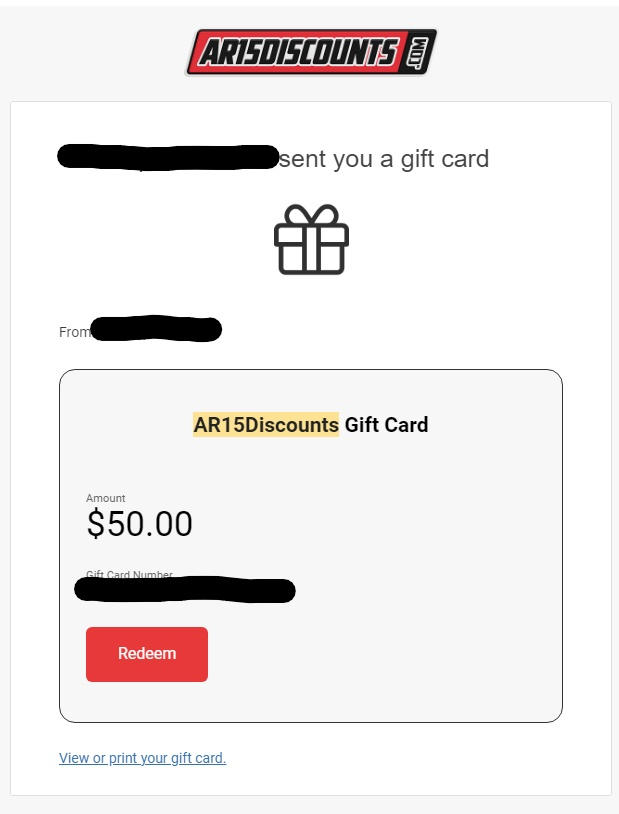 Gift Card - Other amount - $50 - Customer Photo From Christopher Adams