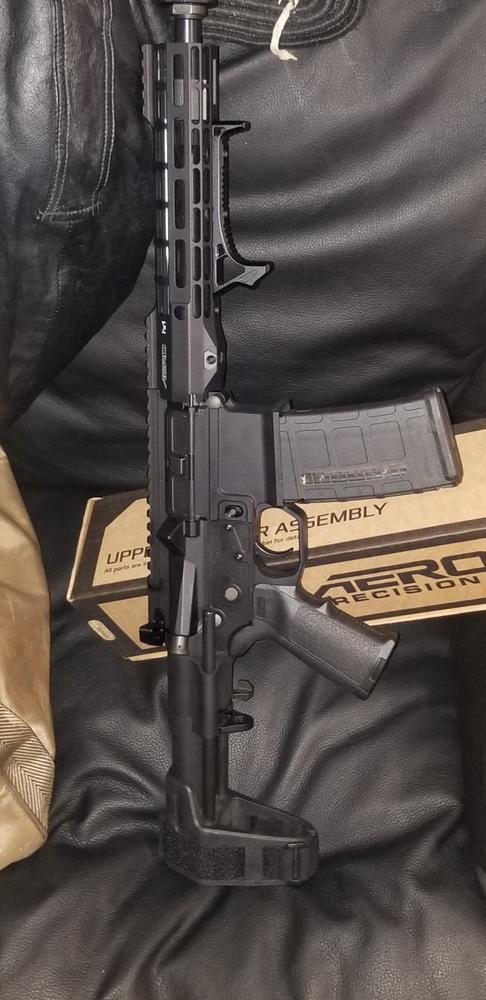 Aero Precision M4E1-T Complete Upper, 10.5" 5.56 Barrel, 9" M-LOK ATLAS S-ONE HG - Anodized - Customer Photo From William B.