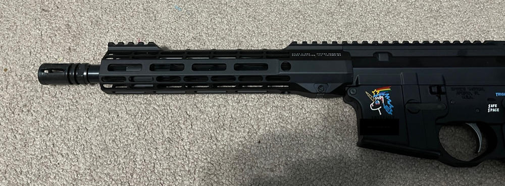 Aero Precision M4E1-T Complete Upper, 10.5" 5.56 Barrel, 9" M-LOK ATLAS S-ONE HG - Anodized - Customer Photo From CJ Davidson