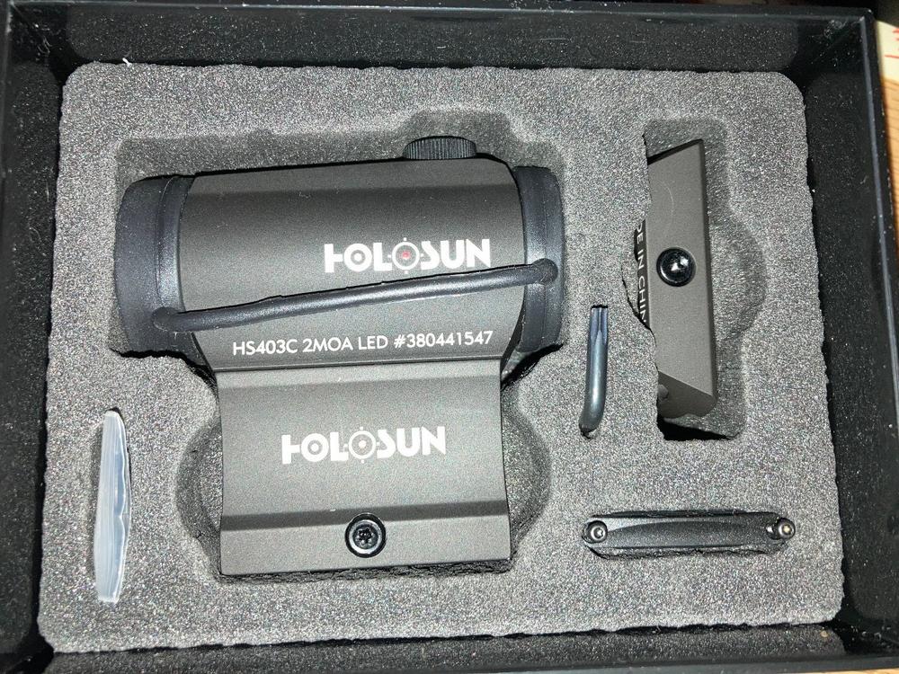 Holosun Paralow Solar Powered 2 MOA Red Dot Sight - Customer Photo From Andrew Alto