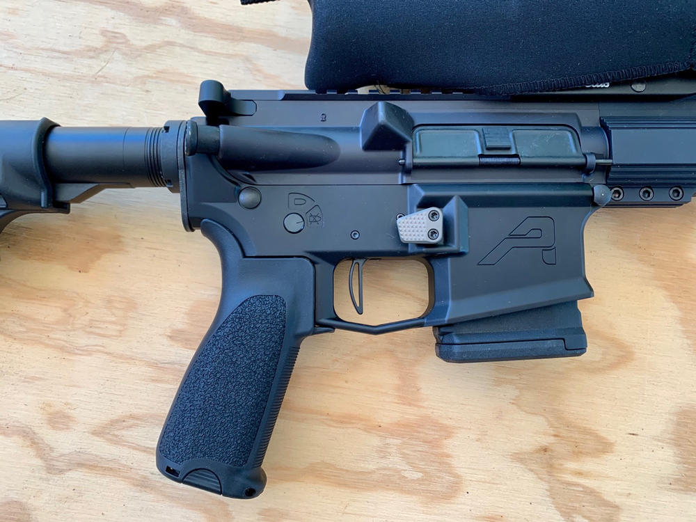 Sparrow Dynamics Extended Magazine Release - OD Green - Customer Photo From Bryan Stine