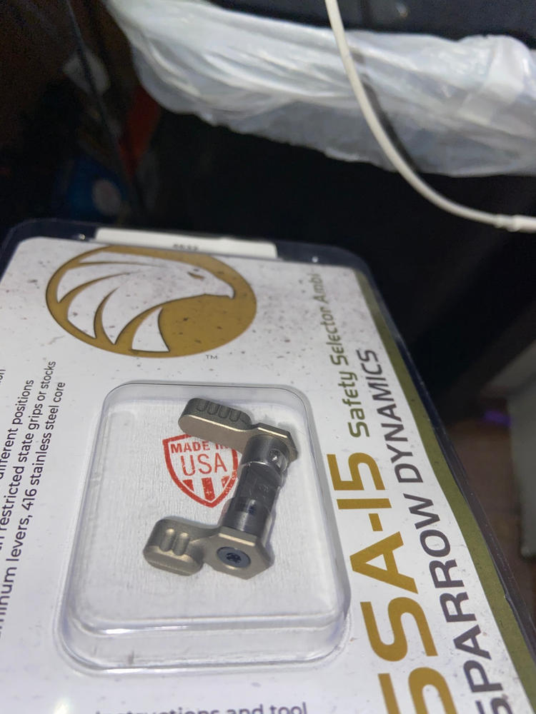 Sparrow Dynamics LS Ambi Safety Selector - FDE - Customer Photo From AARON CROSS