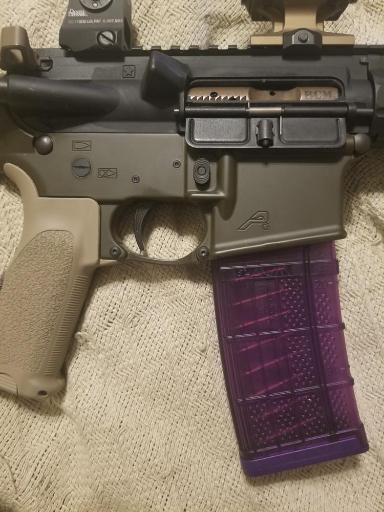 Lancer L5AWM AR-15 30RD Magazine - Translucent Purple - Customer Photo From KRISTOPHER SWIFT