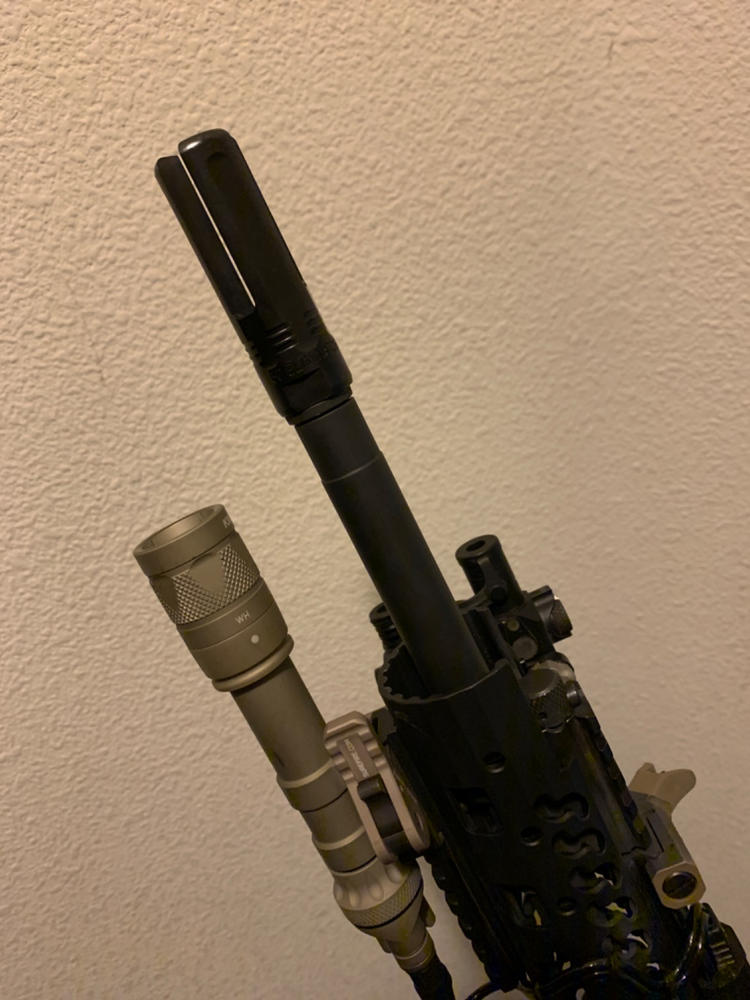 SureFire 3 Prong Eliminator Flash Hider 5.56 - 1/2x28 - Customer Photo From Brian Denner