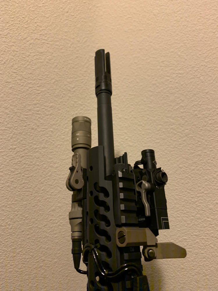 SureFire 3 Prong Eliminator Flash Hider 5.56 - 1/2x28 - Customer Photo From Brian Denner