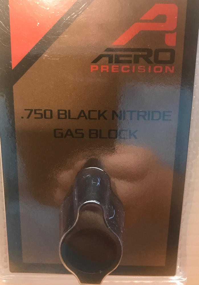 Aero Precision .750 Low Profile Gas Block - Black Nitride w/ No Logo - Customer Photo From Rickey M.