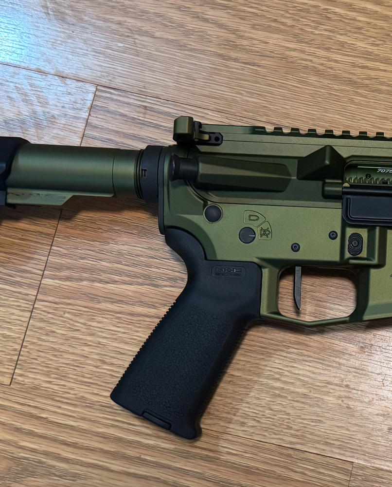 Breek Arms Sledgehammer AR-15 Ambidextrous Charging Handle - OD Green - Customer Photo From Damian Bartman