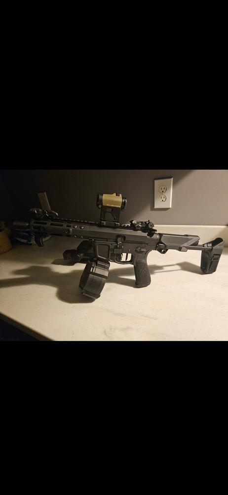 SB Tactical HBPDW 5.56 Pistol Stabilizing Brace - Black - Customer Photo From Mike