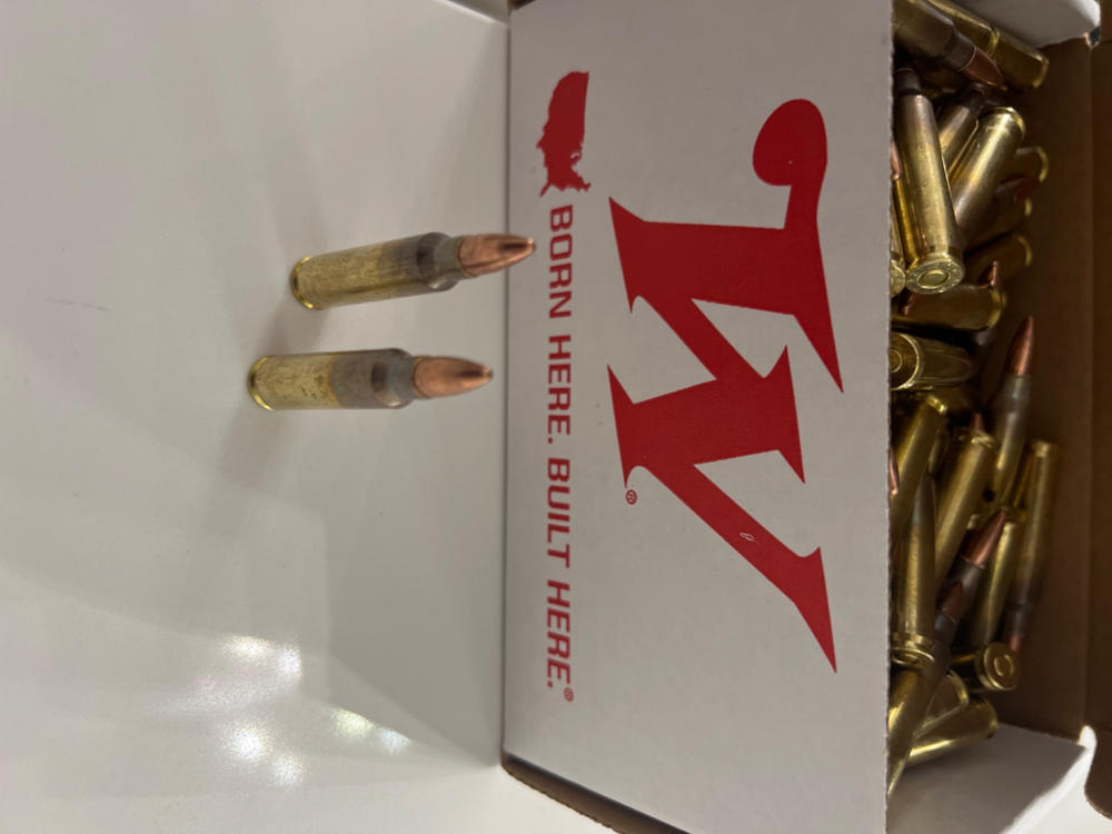 Winchester USA 5.56 Ammo 55gr FMJ Rifle Ammo - 600 round case - Customer Photo From Duane Crewse