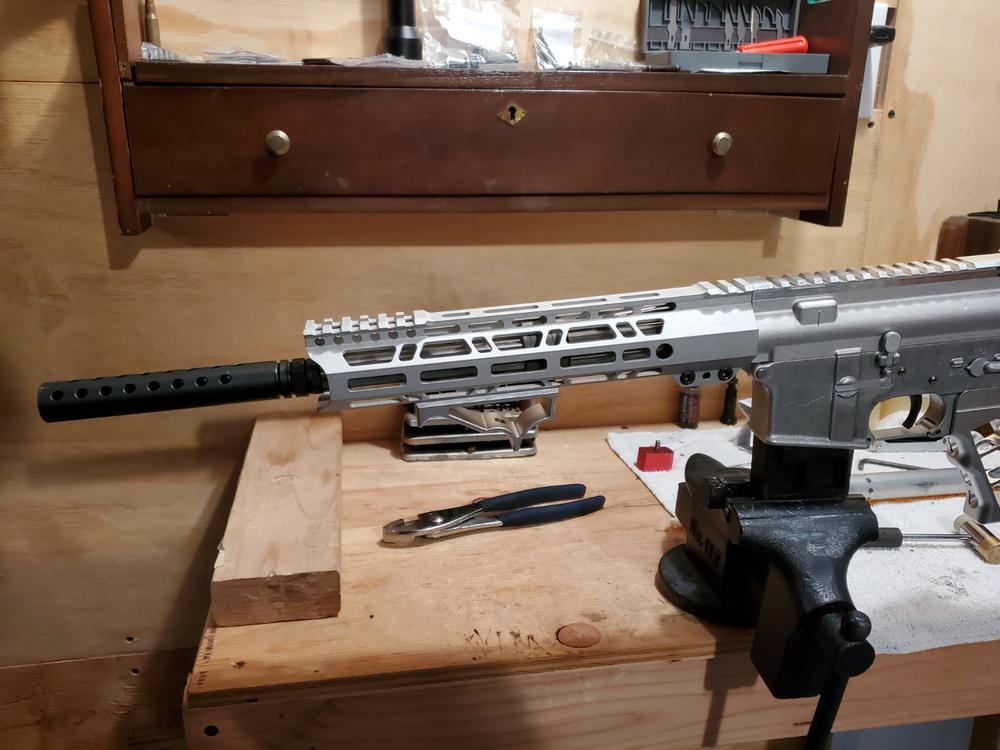 NBS 10.5" 300 Blackout Pistol Length 1:8 416R Stainless Steel Barrel - Customer Photo From Kenneth Wortman