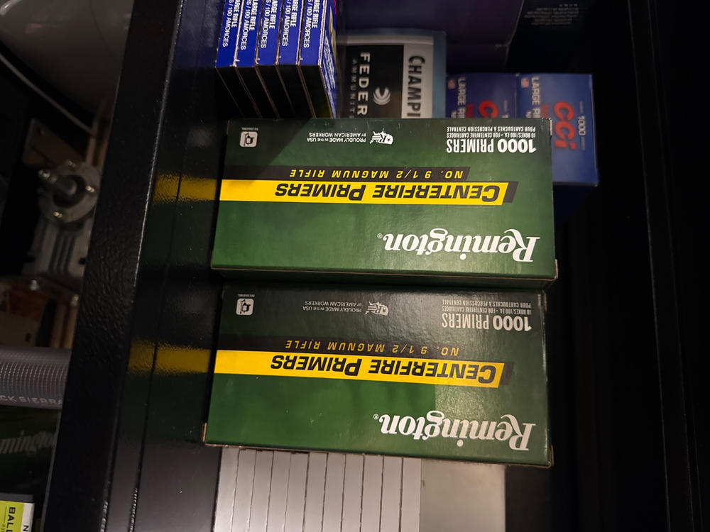Remington X22622 Centerfire 9-1/2 Large Magnum Rifle Primers - 5000 count box - Customer Photo From Matthew Abernathy