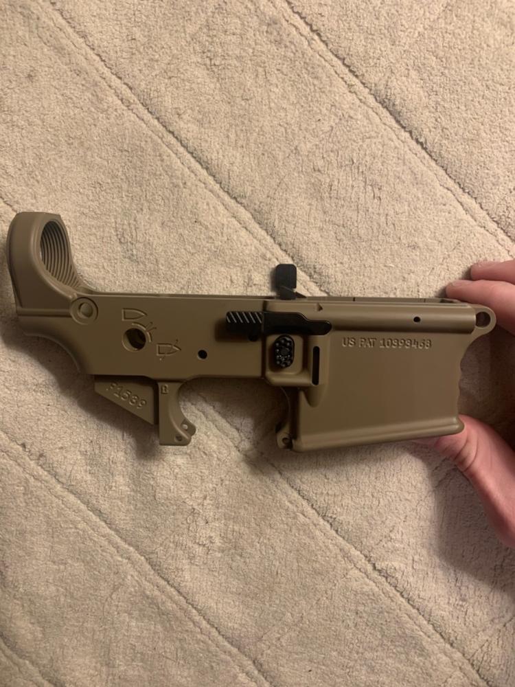 Dirty Bird MCF-A Ambidextrous Lower Receiver - FDE - Customer Photo From Dylan Rudisail