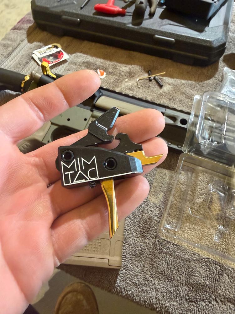 MIMTAC Drastic AR-15 Drop-In Single Stage Trigger - 3.5lb - Customer Photo From Nic Laymance