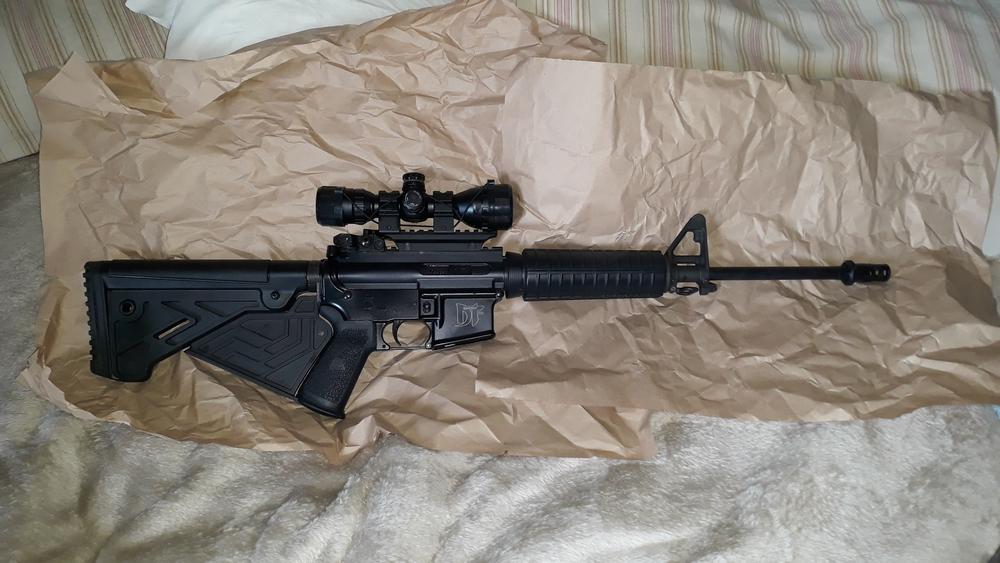 AIM Sports Inc AR Carbine Length 2-Piece Quad Rail w/ Extended Rail - Customer Photo From abraham 