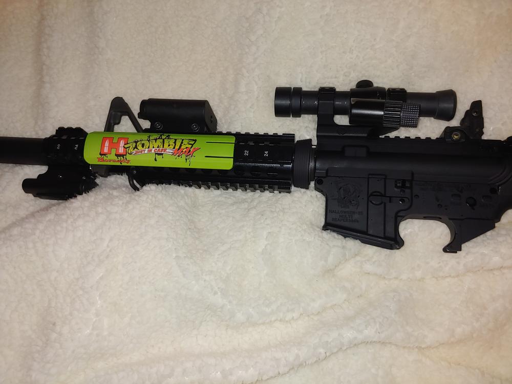 AIM Sports Inc AR Carbine Length 2-Piece Quad Rail w/ Extended Rail - Customer Photo From Jeff