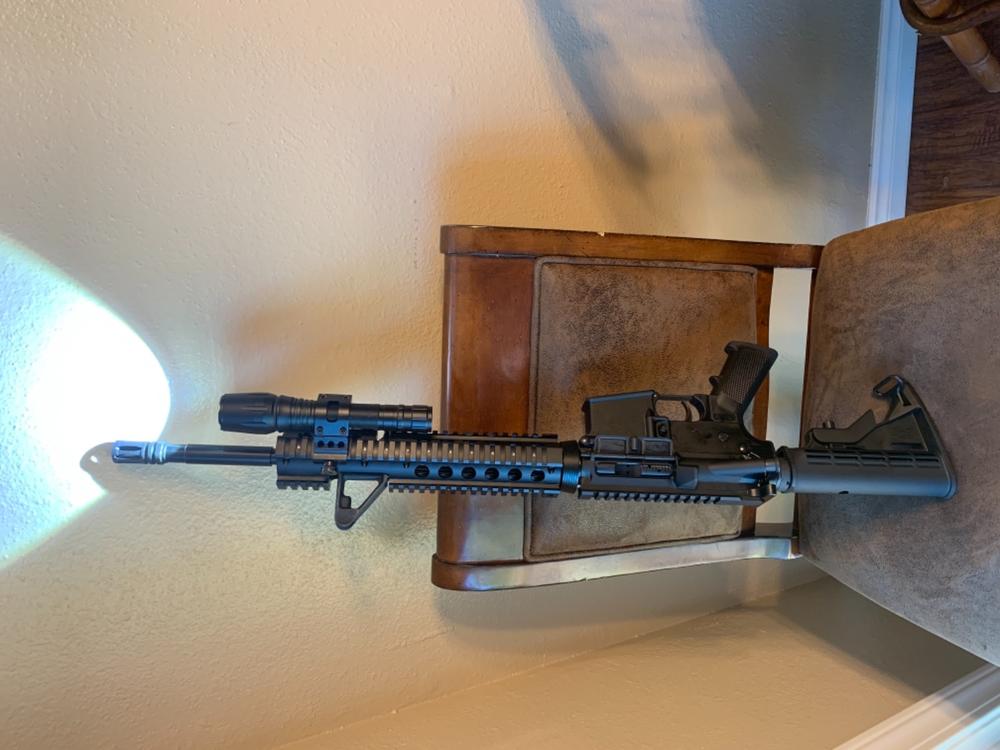 AIM Sports Inc AR Carbine Length 2-Piece Quad Rail w/ Extended Rail - Customer Photo From MATT M.