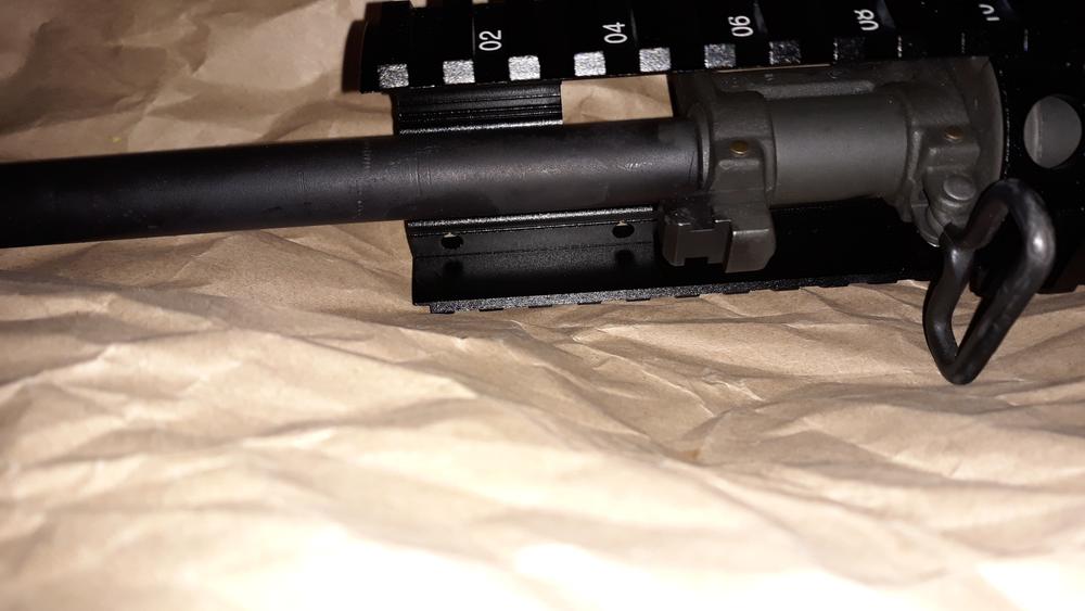 AIM Sports Inc AR Carbine Length 2-Piece Quad Rail w/ Extended Rail - Customer Photo From abraham 