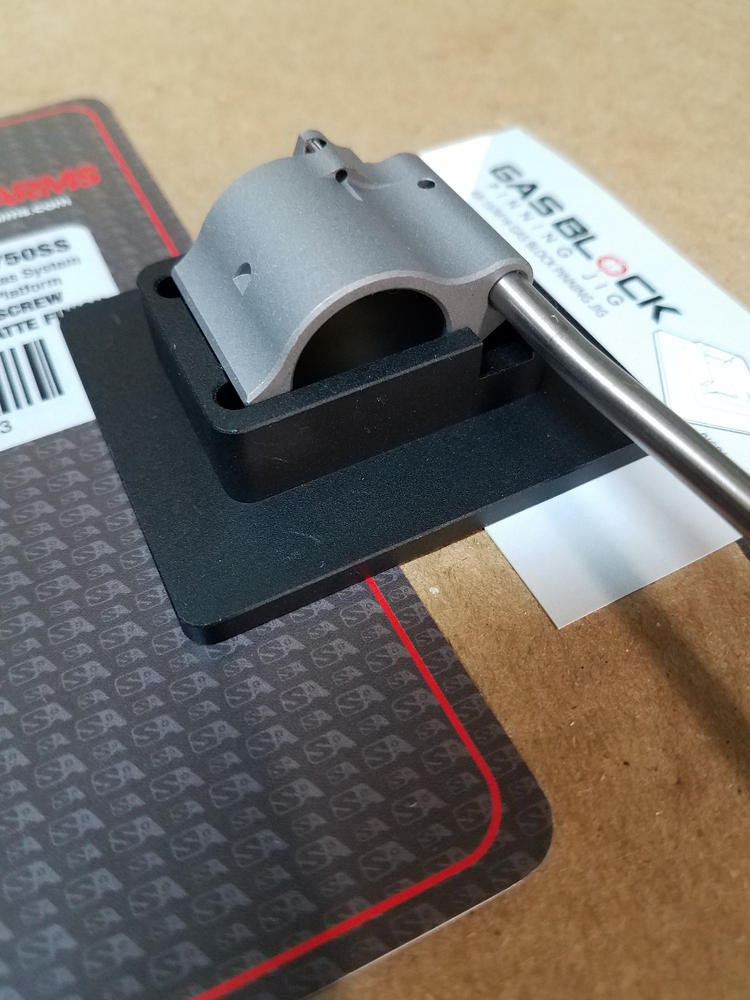 AIM Sports Inc AR15 Gas Block / Tube Roll Pin Jig - Customer Photo From CHRISTOPHER Sewell