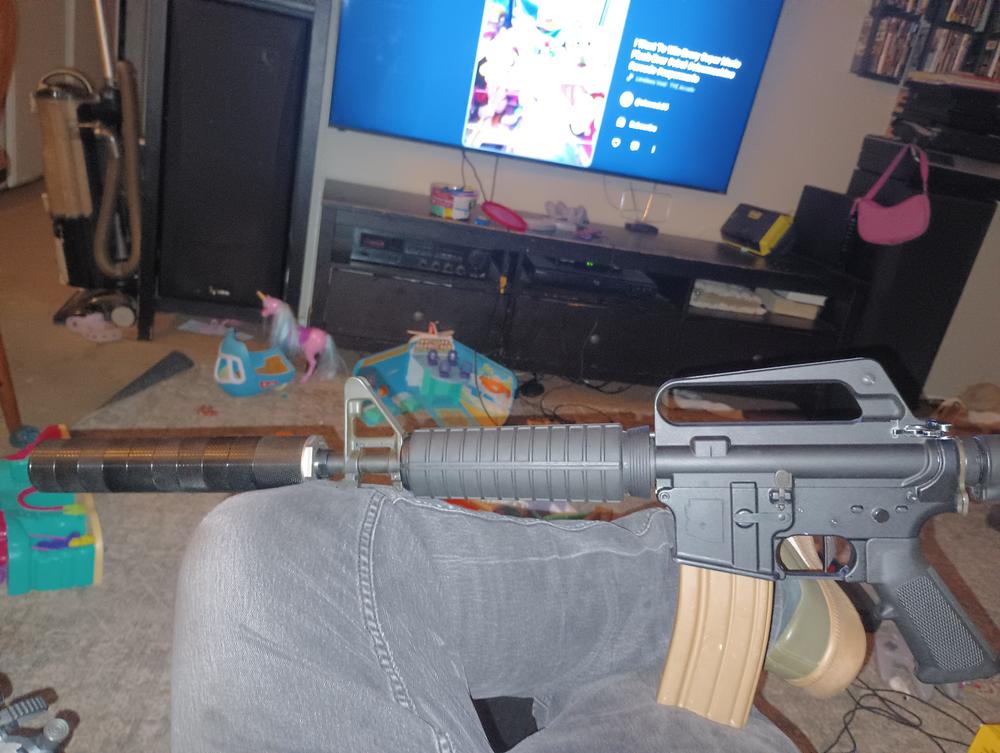 Advantage Arms 1.75-.308 Stainless Steel 7.62mm Suppressor - Black - Customer Photo From Murphy Toadster 