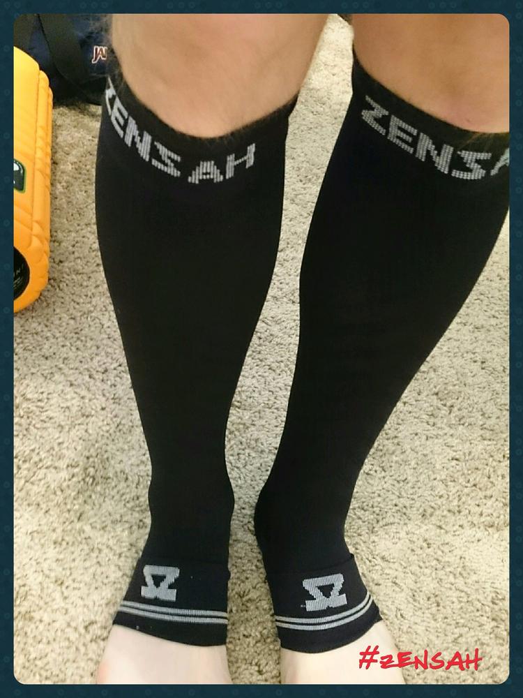 Compression Ankle / Calf Sleeves - Customer Photo From Christopher B.