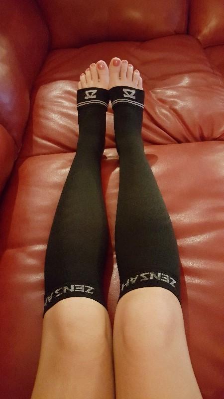 Compression Ankle / Calf Sleeves - Customer Photo From Kate C.