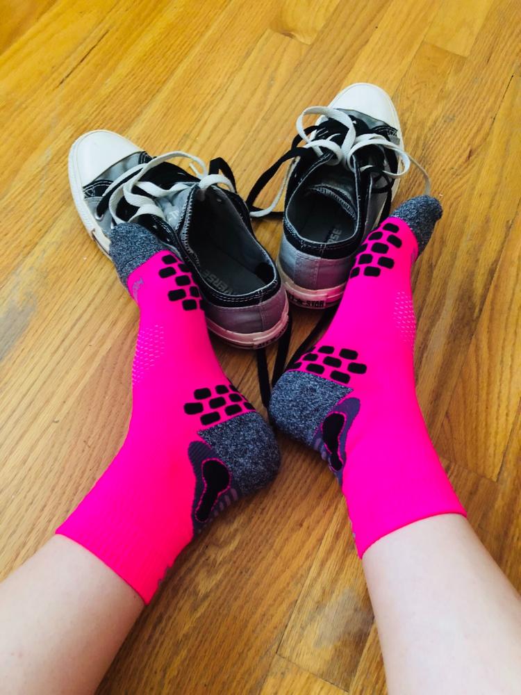3D Dotted Running Socks - Customer Photo From Tara A.
