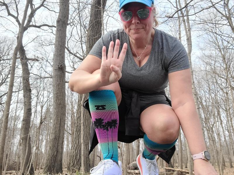 Sock of the Month Compression Socks - Customer Photo From Kari Hale