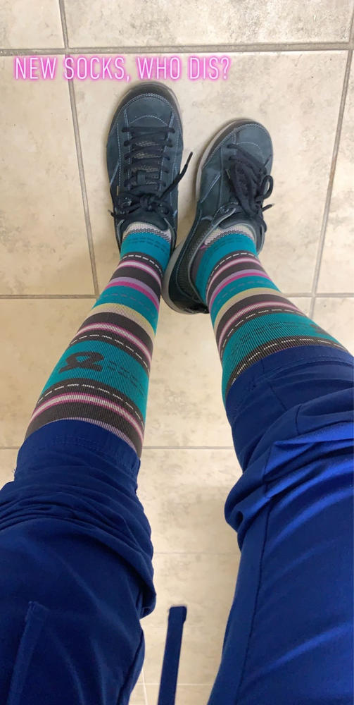 Sock of the Month Compression Socks - Customer Photo From Jissel Reyes