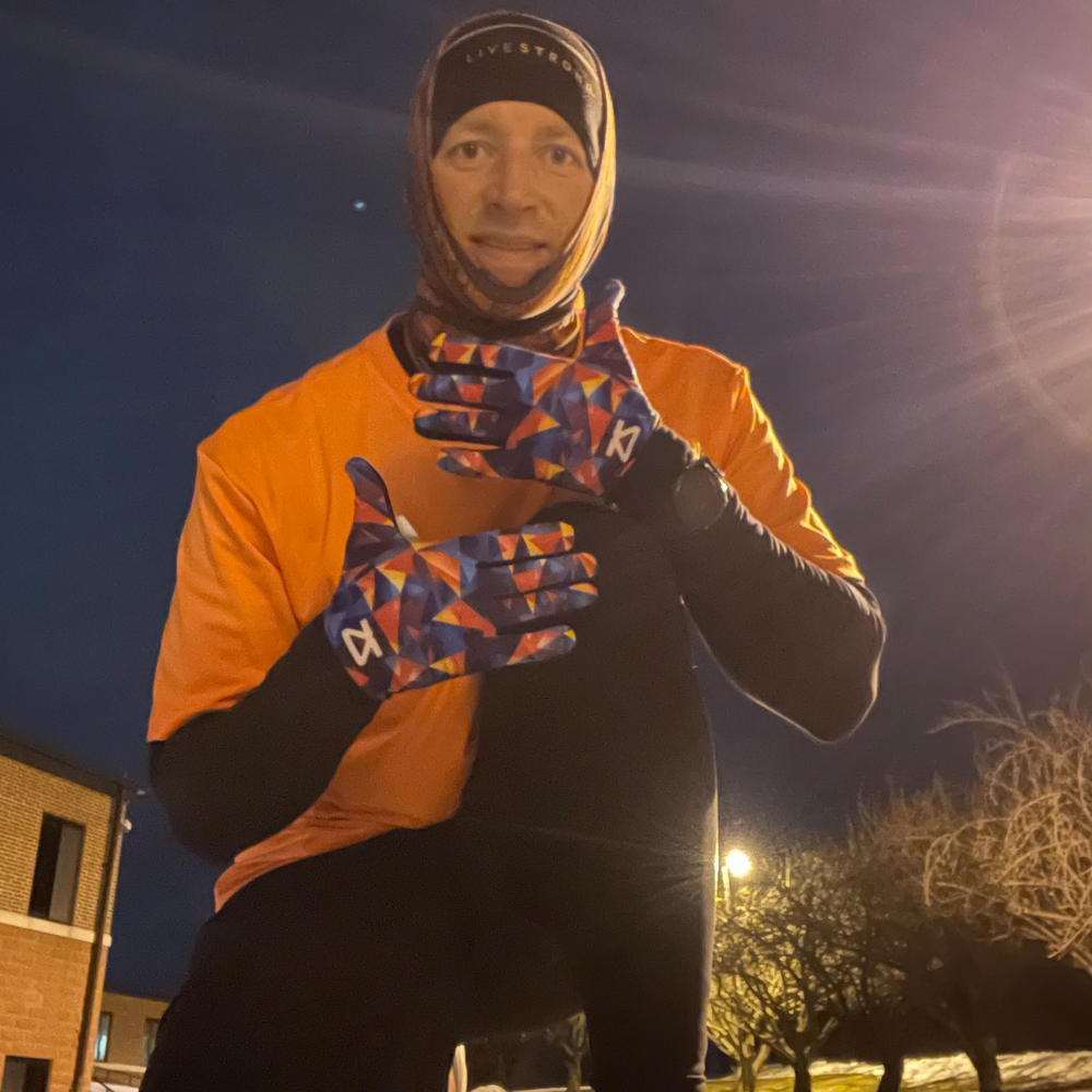 Limited Edition Running Gloves - Customer Photo From Michael Layser